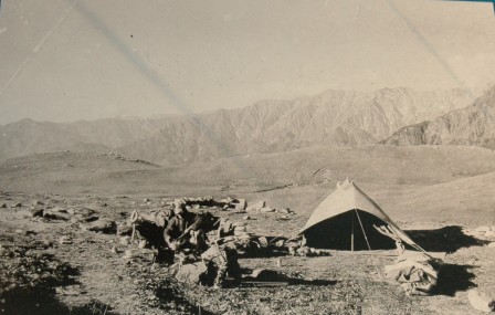 Tent in de bergen