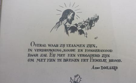 Hemels brood - Vooravond Kerstmis 1944 Afbeelding en deel gedicht A. den Doolaard - Vooravond Kerstmis 1944