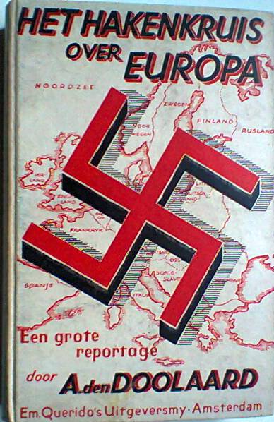Kaft van Het hakenkruis over Europa uit 1937